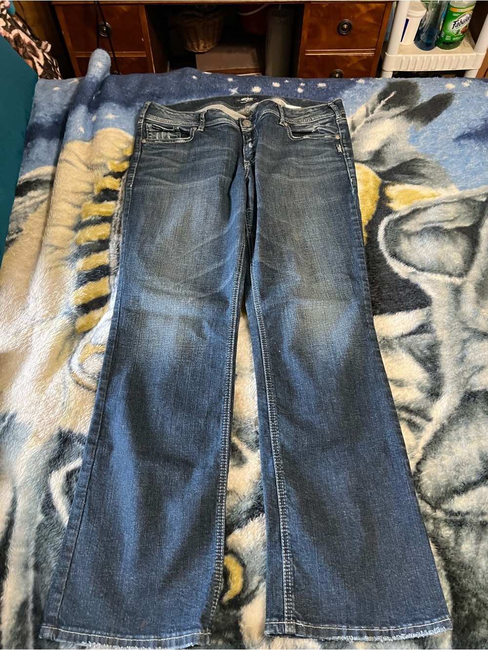 Silver Jeans Women's Dark Blue Flare Jeans
